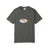 Salmon Nigiri Sushi plate with chopsticks T-shirt | sushi tee