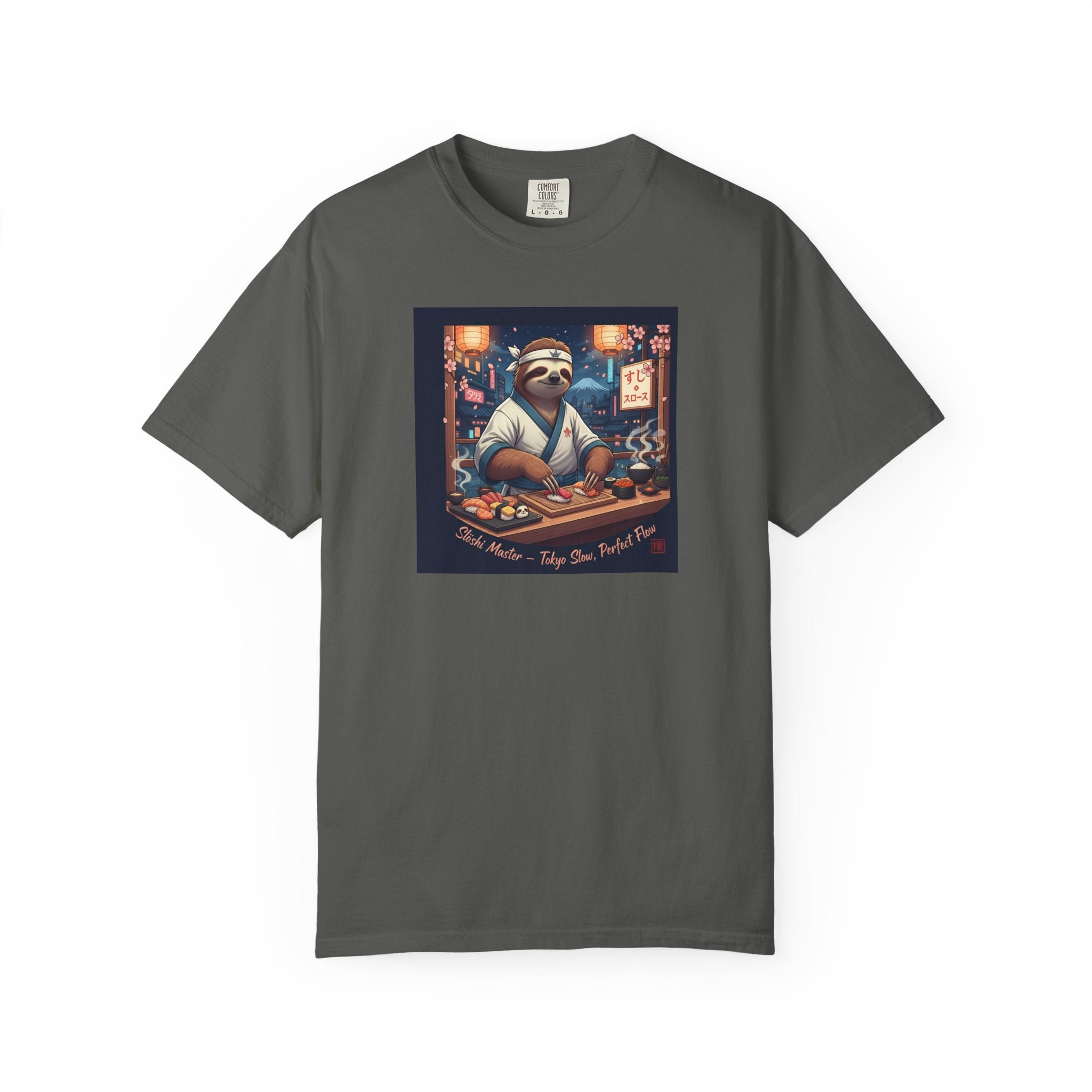Sloth Sushi Chef T-shirt | Cute Sloth Chef Illustration, Sushi Bar Artwork