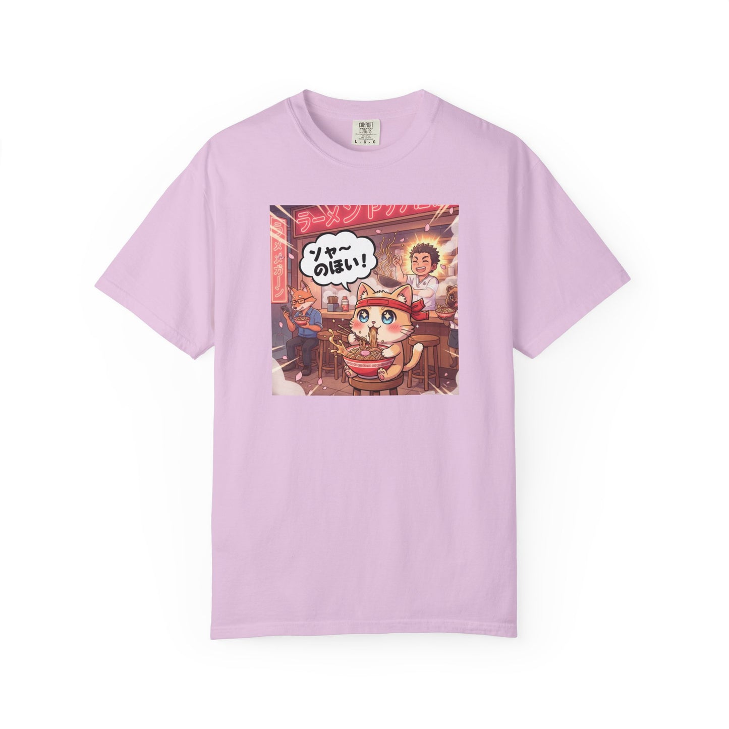 Kawaii Cat Ramen Shop T-Shirt | Anime Noodle Bar Illustration