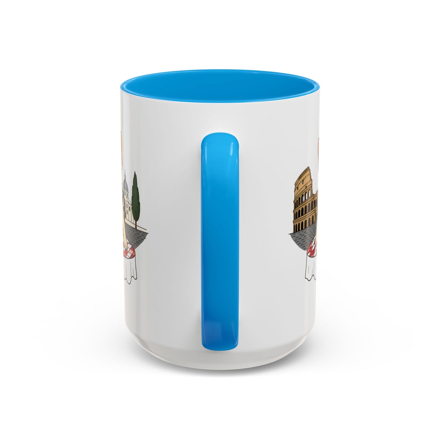 French Bulldog Pasta in Rome Mug | Ceramic Coffee Cup