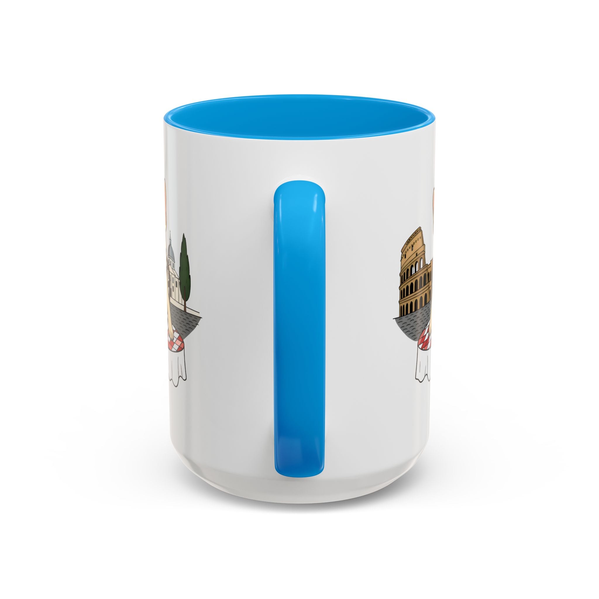 French Bulldog Pasta in Rome Mug | Ceramic Coffee Cup