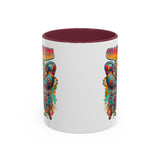 Groovy Mama Butterfly Mug | Retro Psychedelic Floral Design