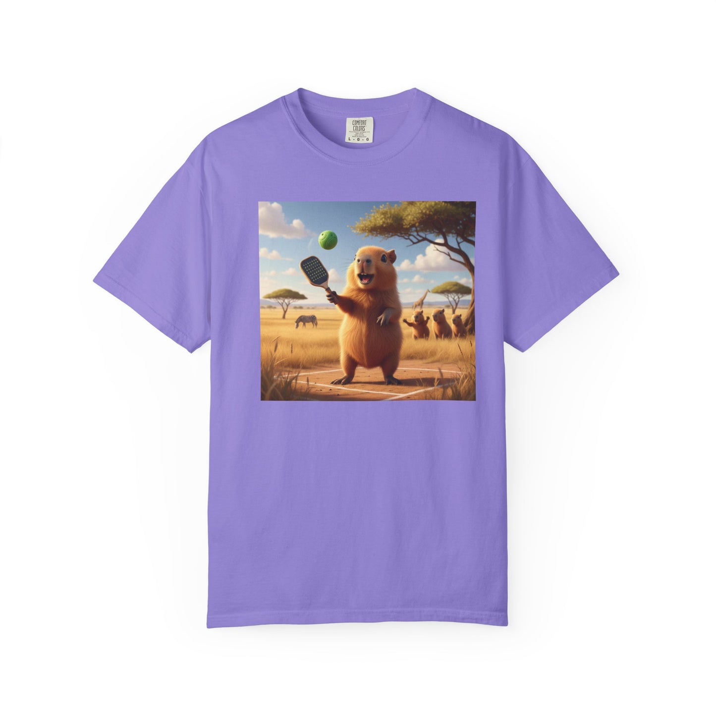 Capybara Pickleball T-shirt | Cute Animal Sports Meme