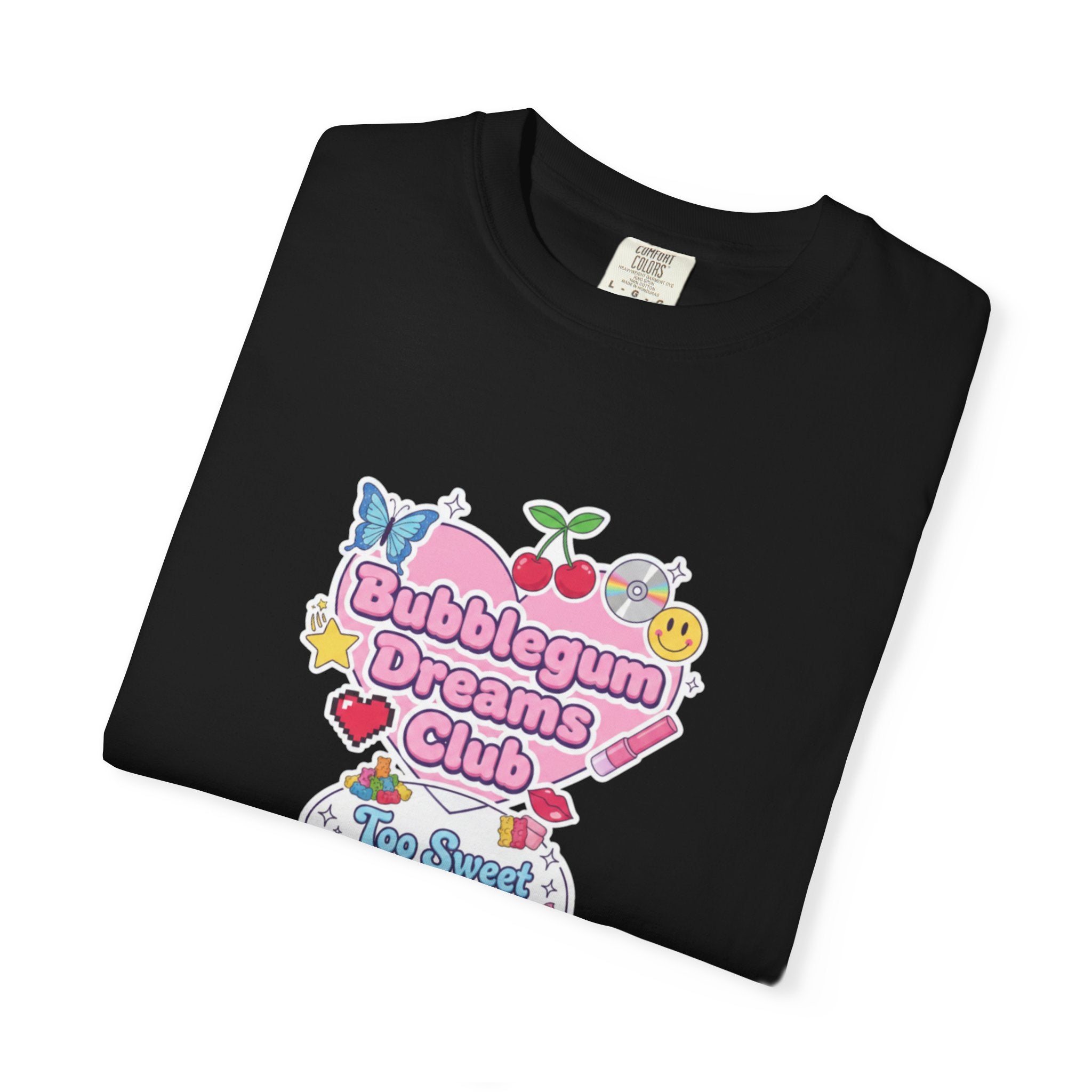 Bubblegum Dreams Club T-shirt | Pastel Hearts, Cute Kawaii Graphic
