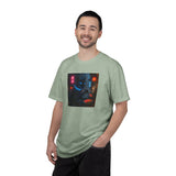 Neon Cyber Cat Sushi Shibuya T-shirt | Dark Alley Japanese Streetwear