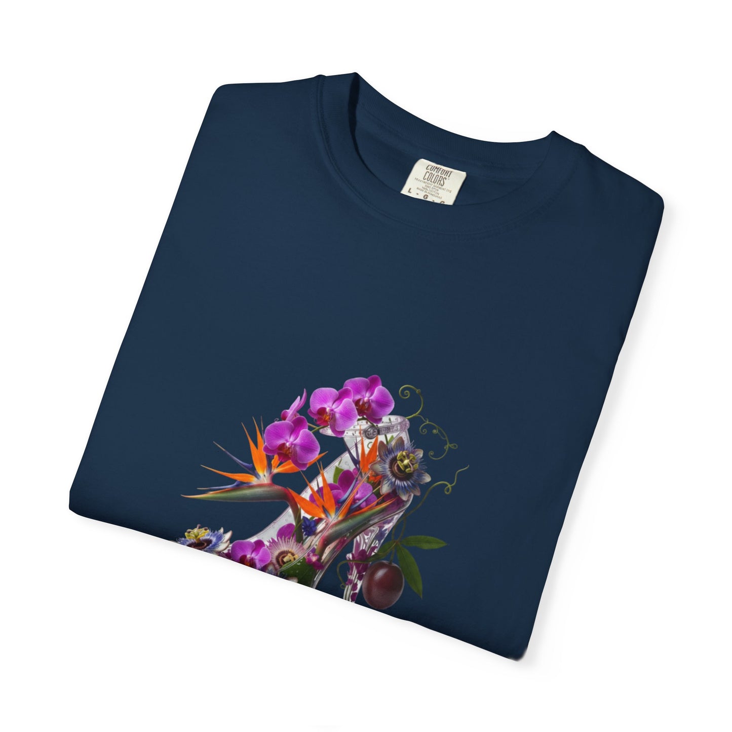 Floral High Heel Shoe T-shirt | Botanical Stiletto Graphic