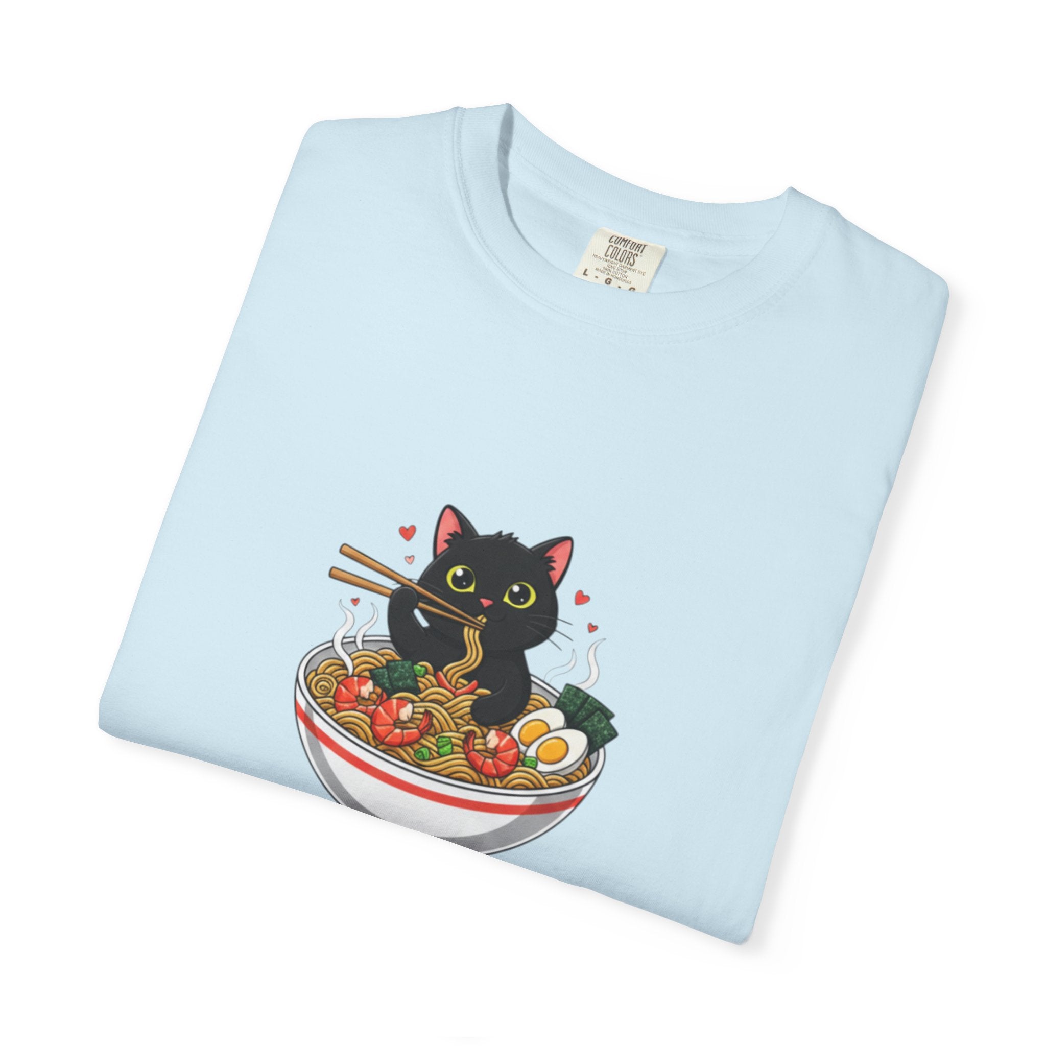 Ramen Cat Garment-Dyed T-shirt