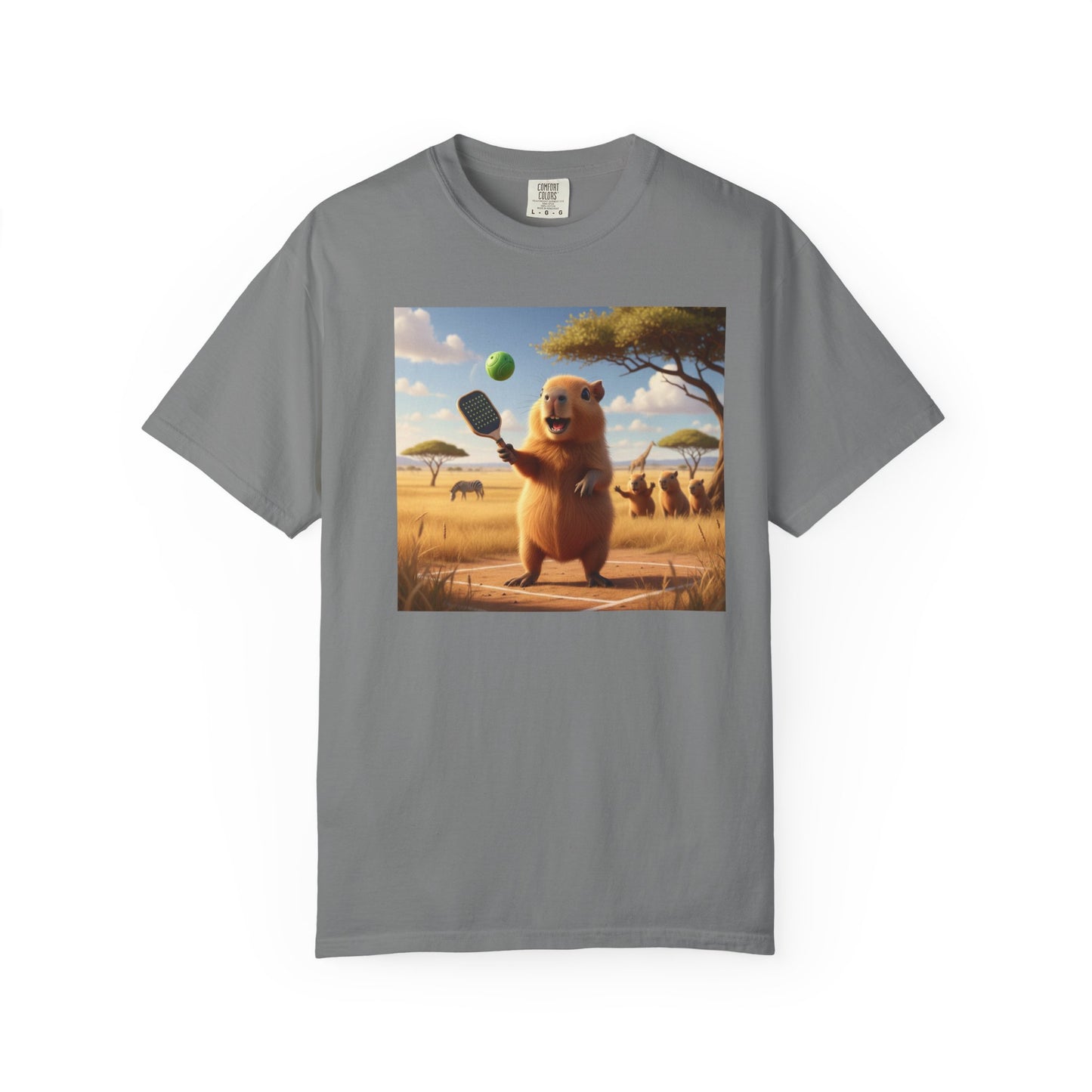 Capybara Pickleball T-shirt | Cute Animal Sports Meme