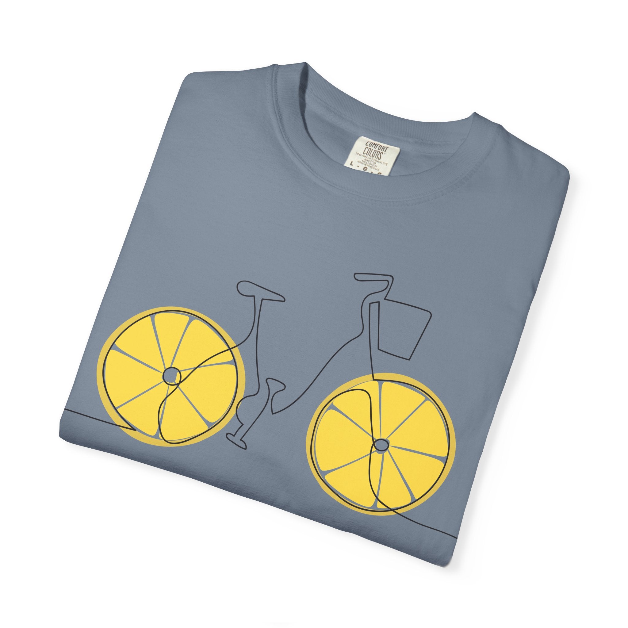 Lemon Wheel Bicycle T-shirt | Citrus Bike Graphic Tee