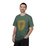 Golden Lion Head T-shirt | Minimal Animal Graphic Tee