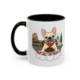 French Bulldog Pasta in Rome Mug | Ceramic Coffee Cup