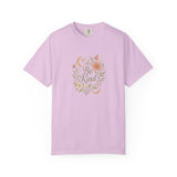 Be Kind Floral Wreath T-Shirt | Positive Quote, Boho Botanical Design