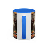 Goose with Sushi Mug | Japanese Tea Room Illustration