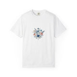 Wildflower Bouquet T-Shirt | Centered Floral Illustration, Daisies & Roses