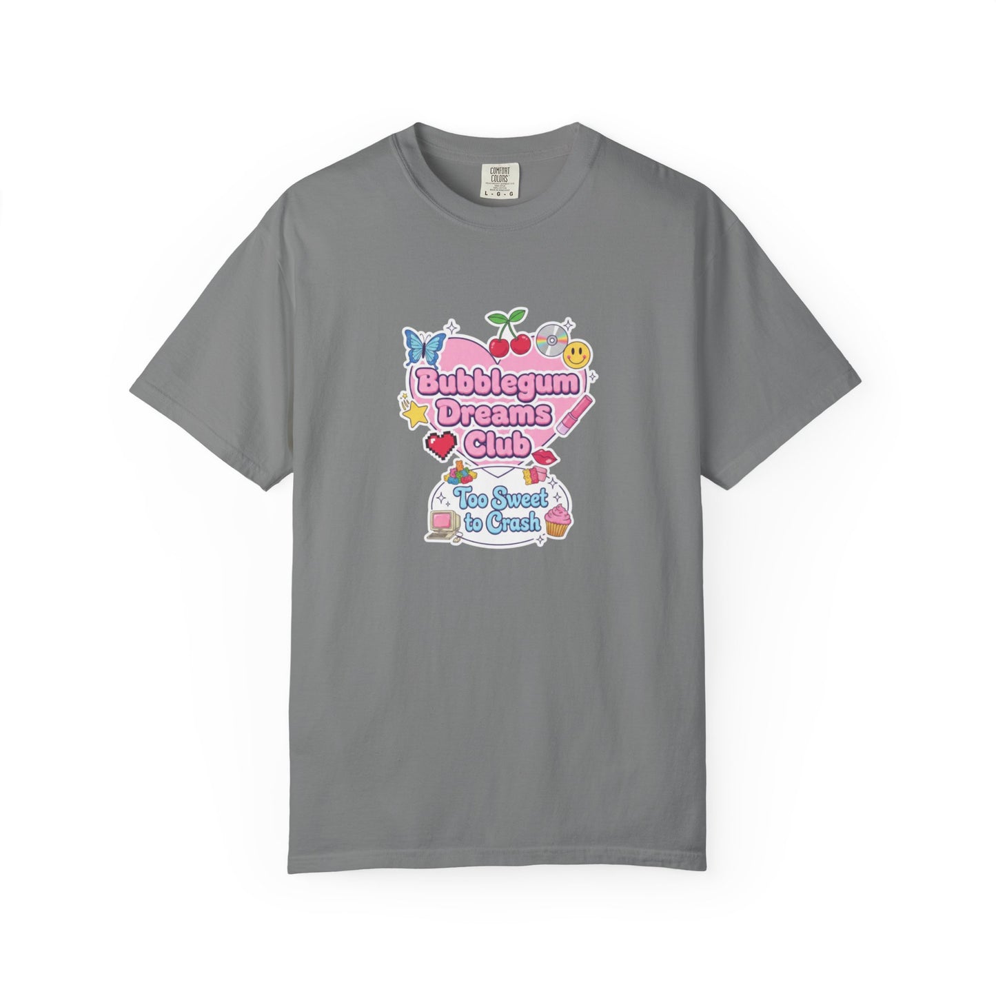 Bubblegum Dreams Club T-shirt | Pastel Hearts, Cute Kawaii Graphic