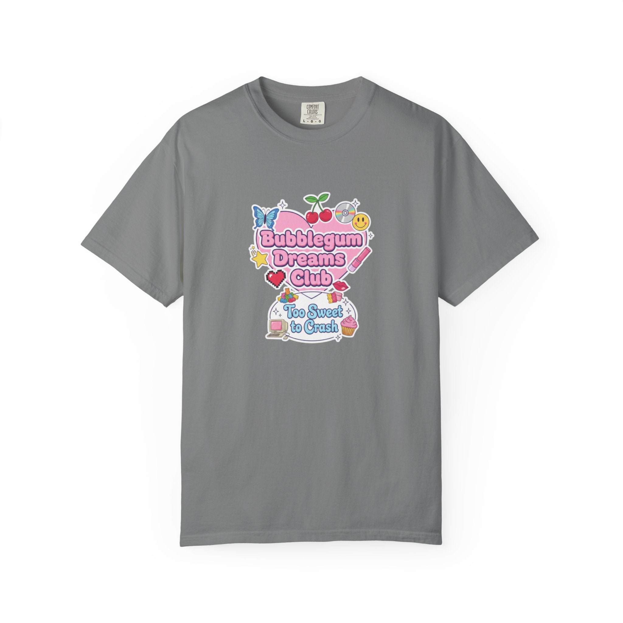 Bubblegum Dreams Club T-shirt | Pastel Hearts, Cute Kawaii Graphic