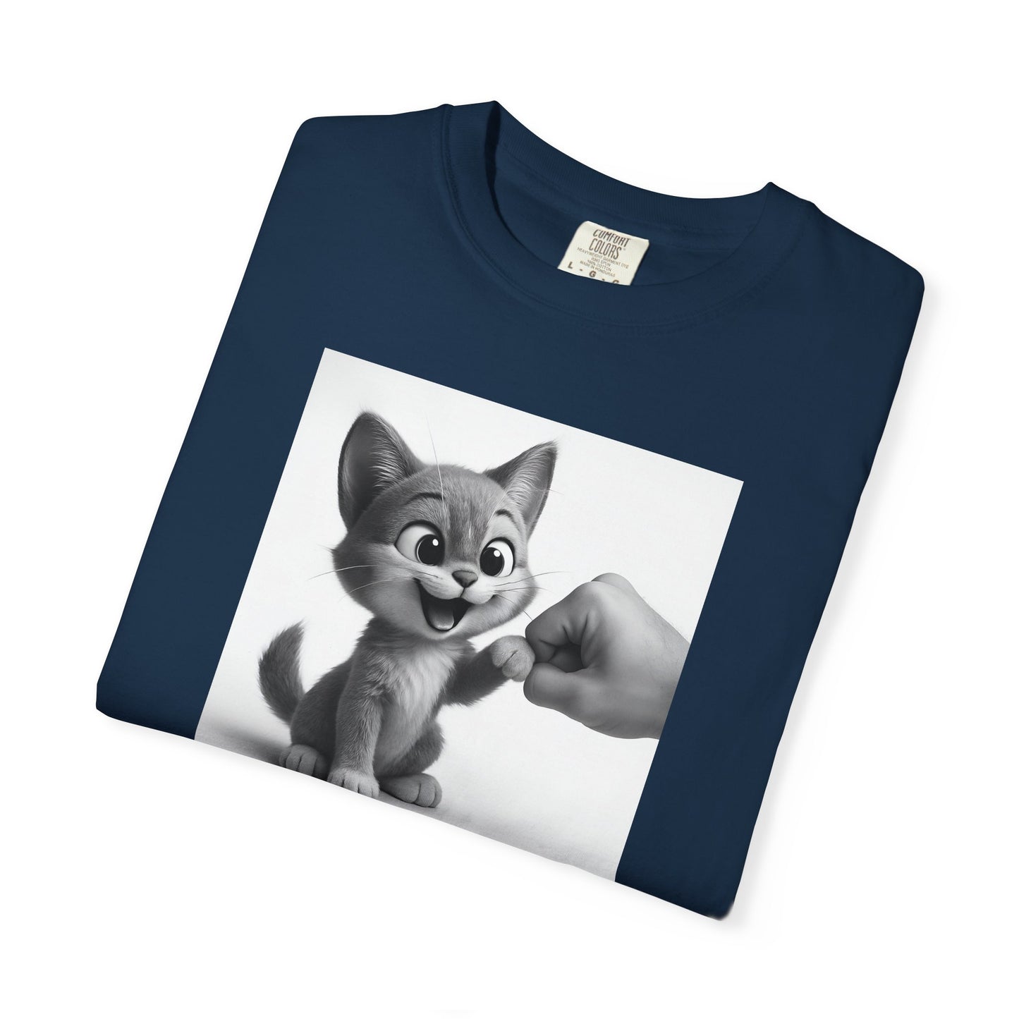 Kitten Fist Bump T-shirt | Cute Kitty Paw Bump Design