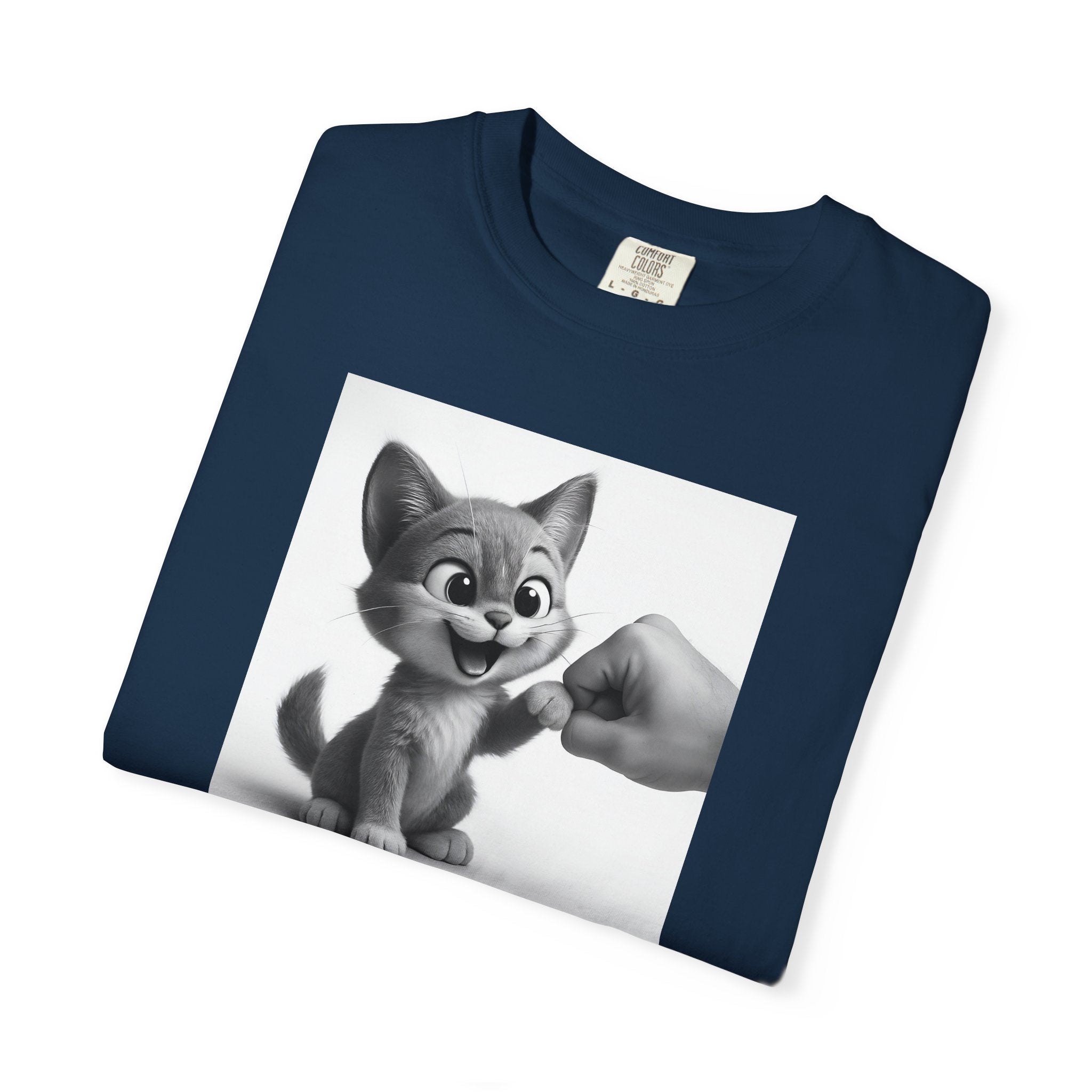 Kitten Fist Bump T-shirt | Cute Kitty Paw Bump Design