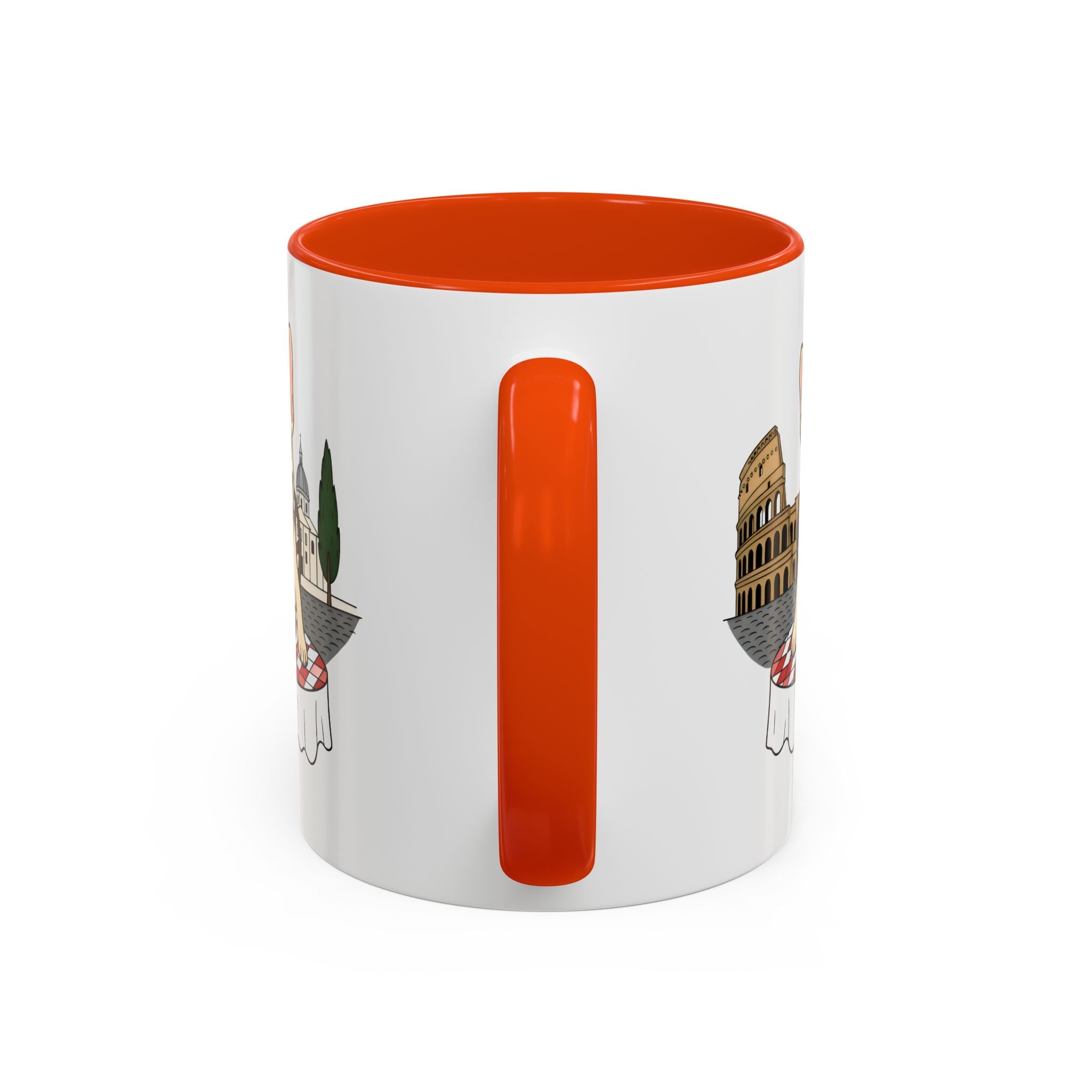 French Bulldog Pasta in Rome Mug | Ceramic Coffee Cup