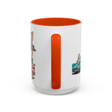 1950s Diner Scene Mug | Retro Car Hop Coffee Cup