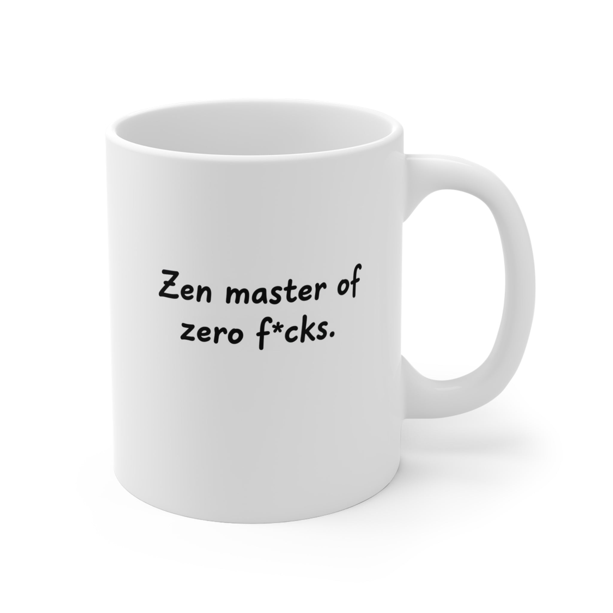 Zen master of zero f*cks Mug | Funny Quote Coffee Mug