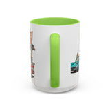 1950s Diner Scene Mug | Retro Car Hop Coffee Cup