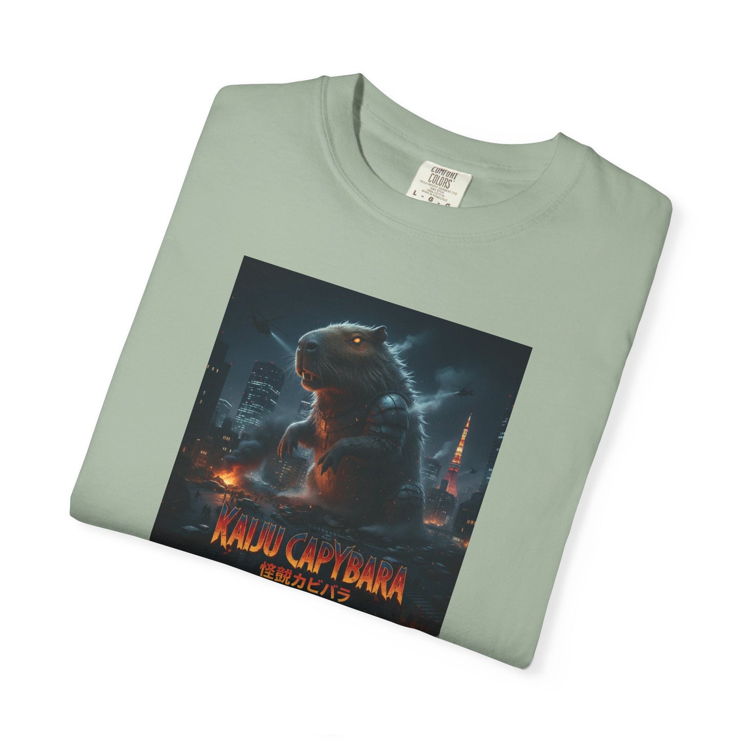 Kaiju Capybara T-shirt | Giant Monster Rodent Graphic Tee