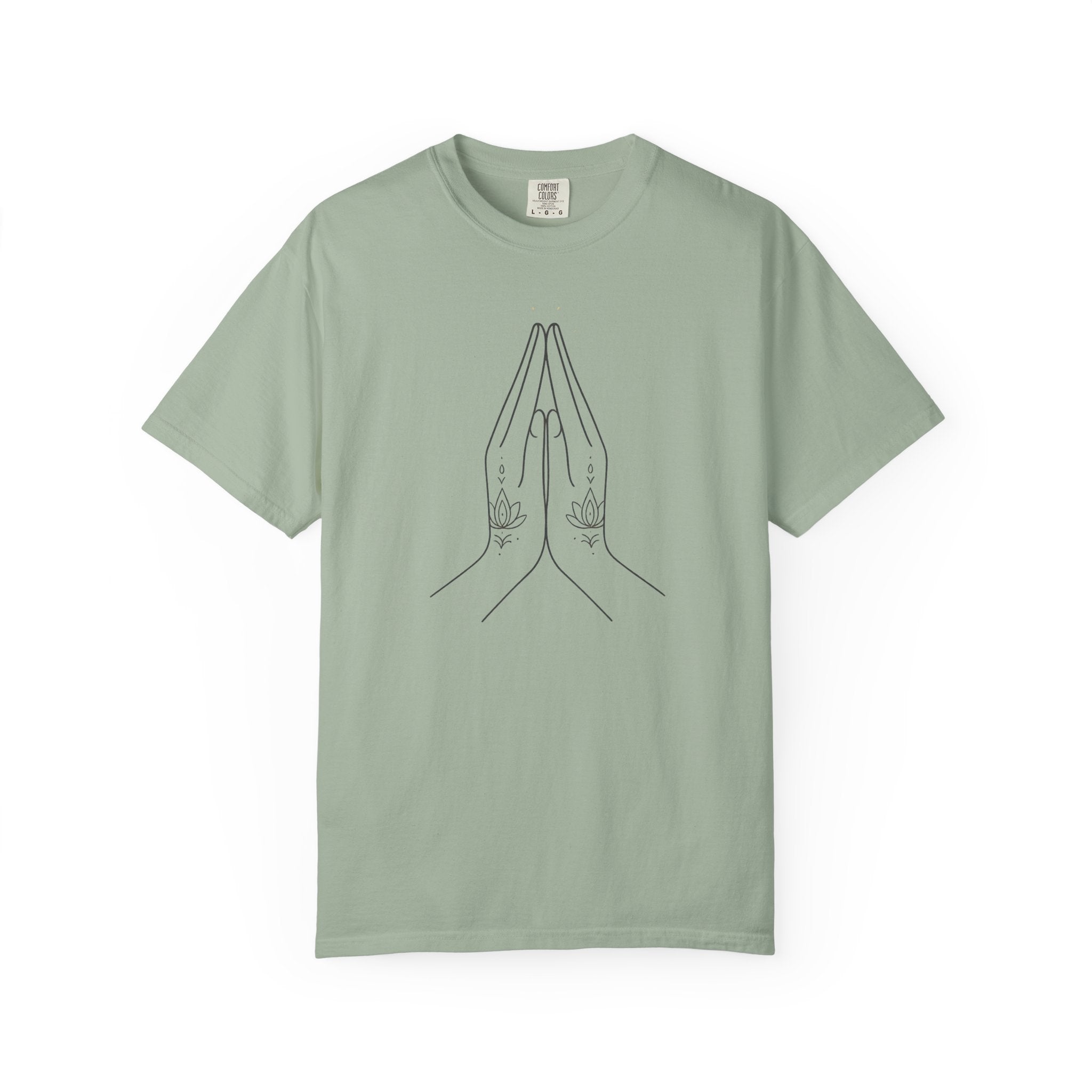 Yoga Namaste Praying Shirt – Unisex Spiritual Hands Henna Tattoo Tees