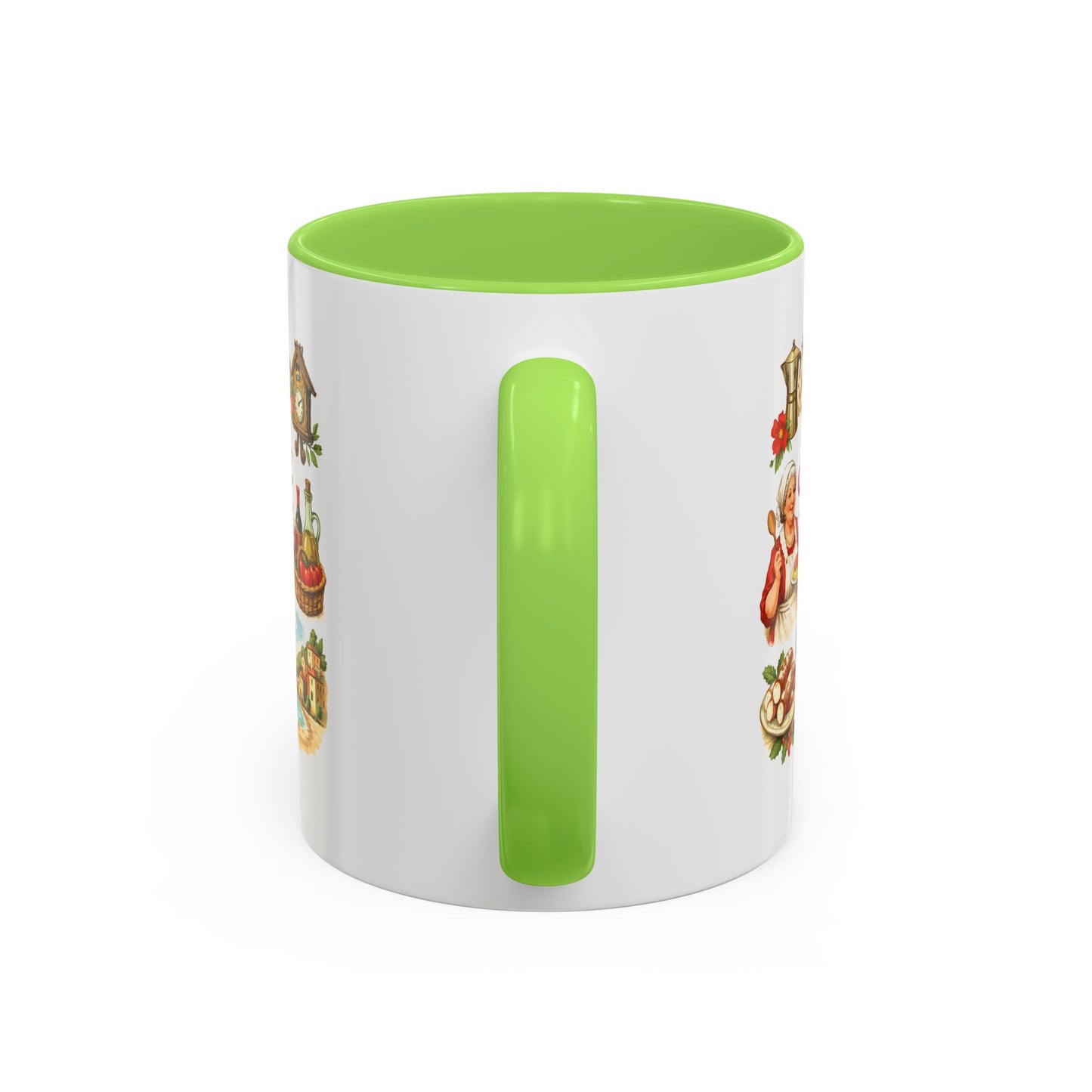 Nonna Holiday mug | Italian grandma kitchen design, vintage food icons