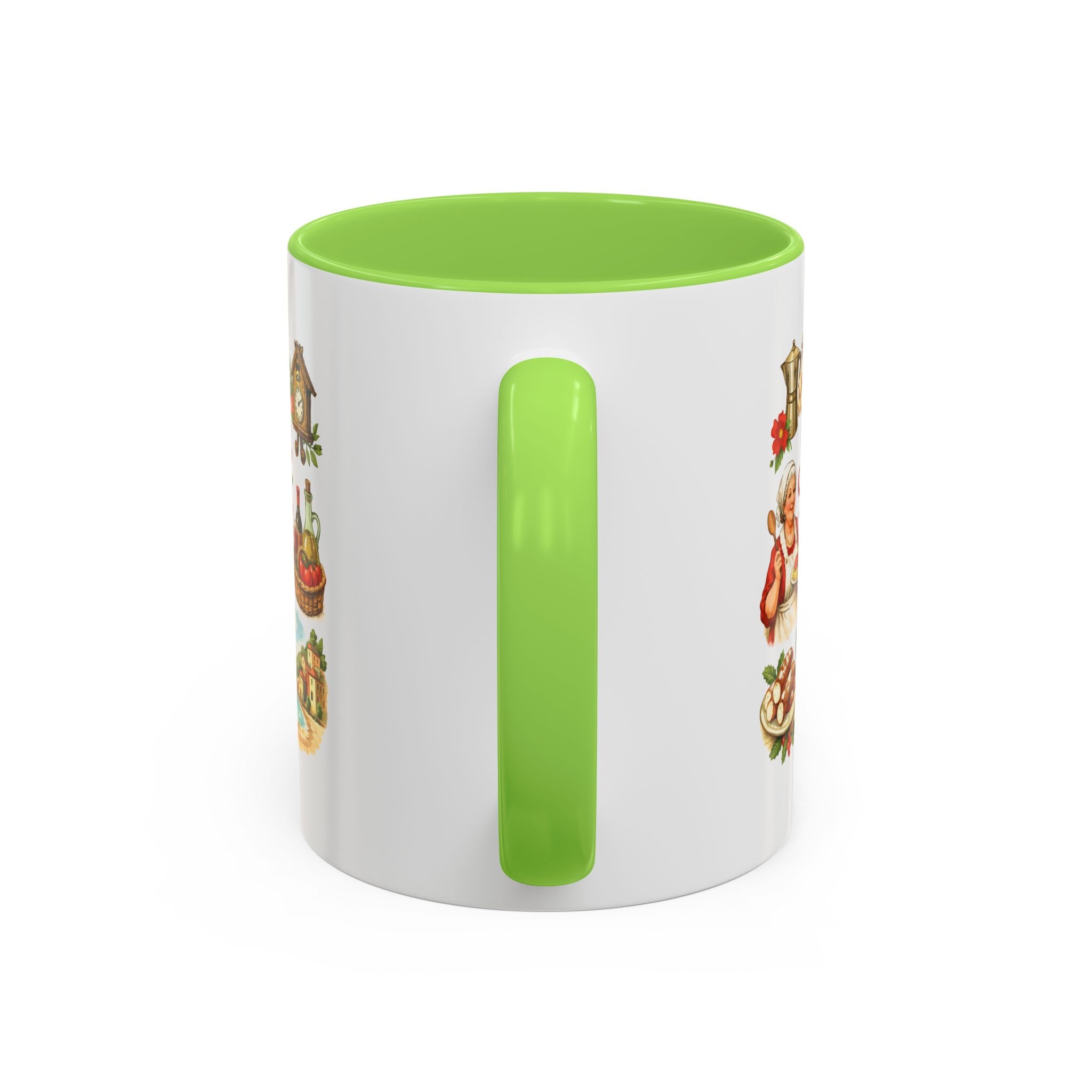 Nonna Holiday mug | Italian grandma kitchen design, vintage food icons