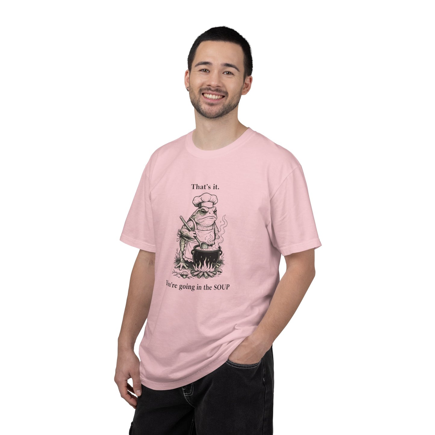 Funny Chef Frog Soup T-shirt | Toad Cooking Quote Tee
