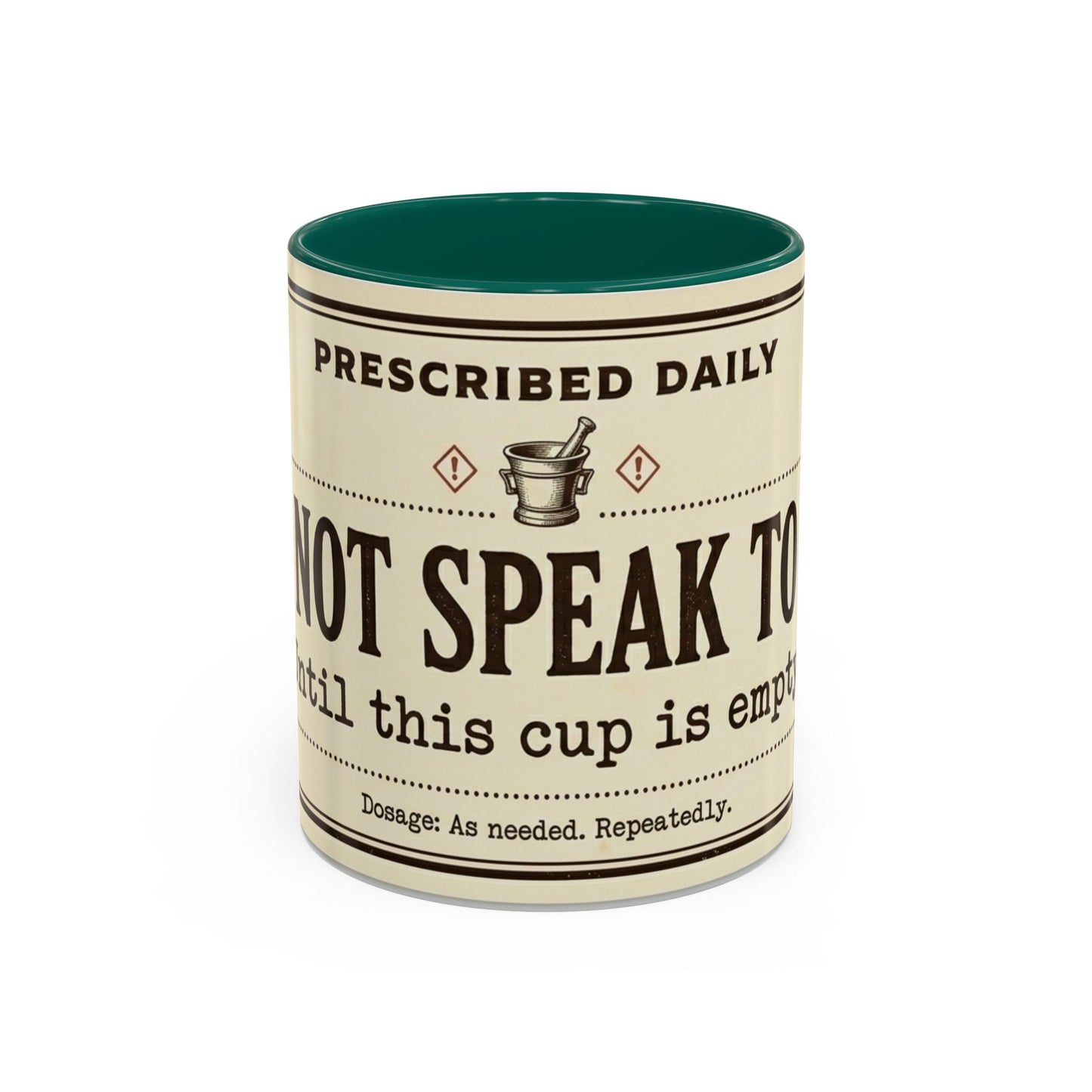 Do Not Speak To Me Mug | Prescription Coffee Mug, Funny Morning Quote