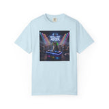 Melodic Mixer DJ Cat T-shirt | Neon Retro Music Party