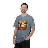 Long-Neck Larry  Pickleballer Unisex Garment-Dyed T-shirt
