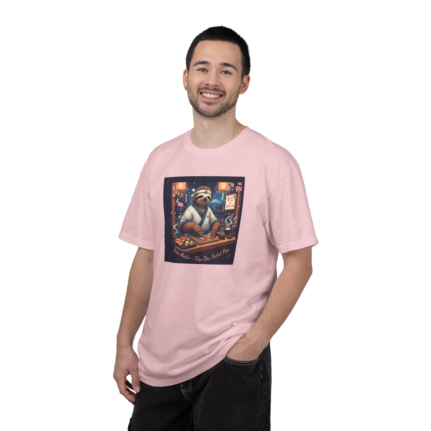 Sloth Sushi Chef T-shirt | Cute Sloth Chef Illustration, Sushi Bar Artwork