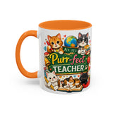 Purr-fect Teacher Mug | Cat Classroom Design, 11oz or 15oz