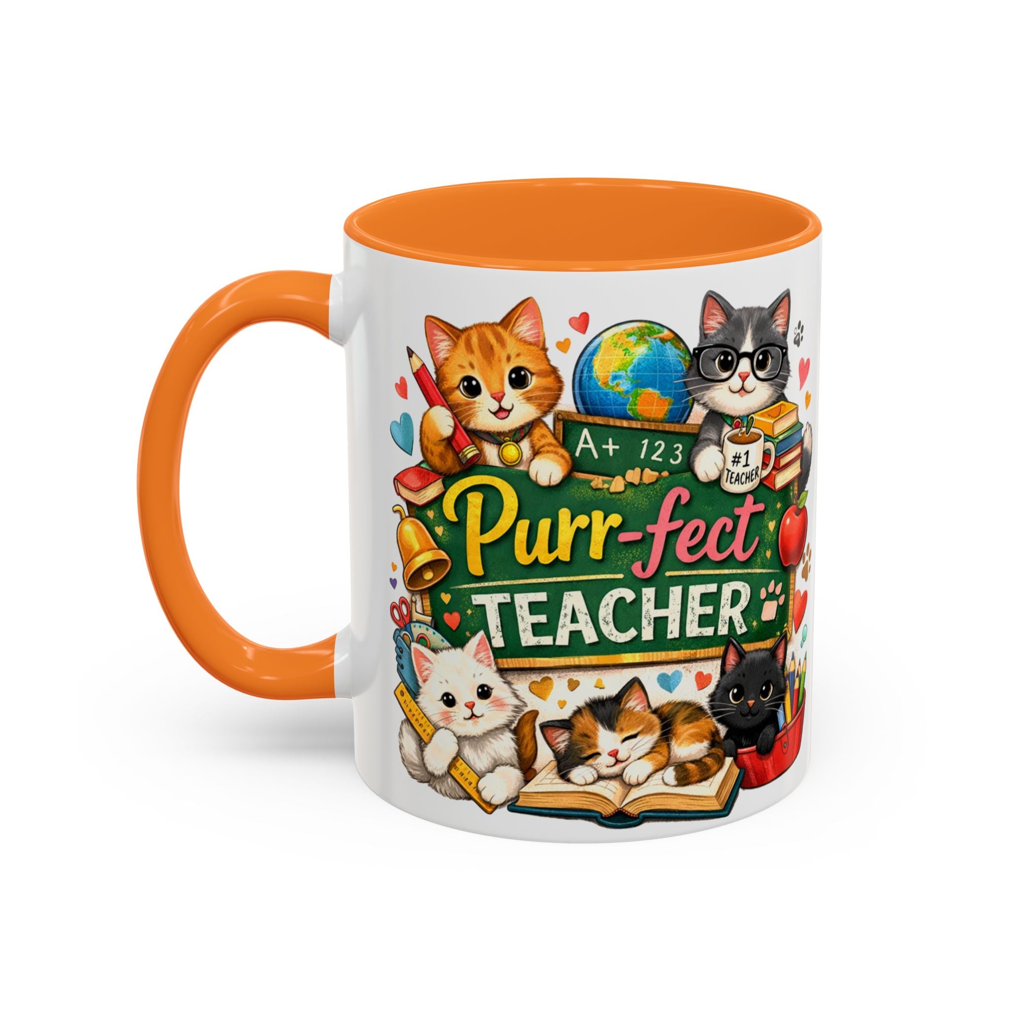 Purr-fect Teacher Mug | Cat Classroom Design, 11oz or 15oz
