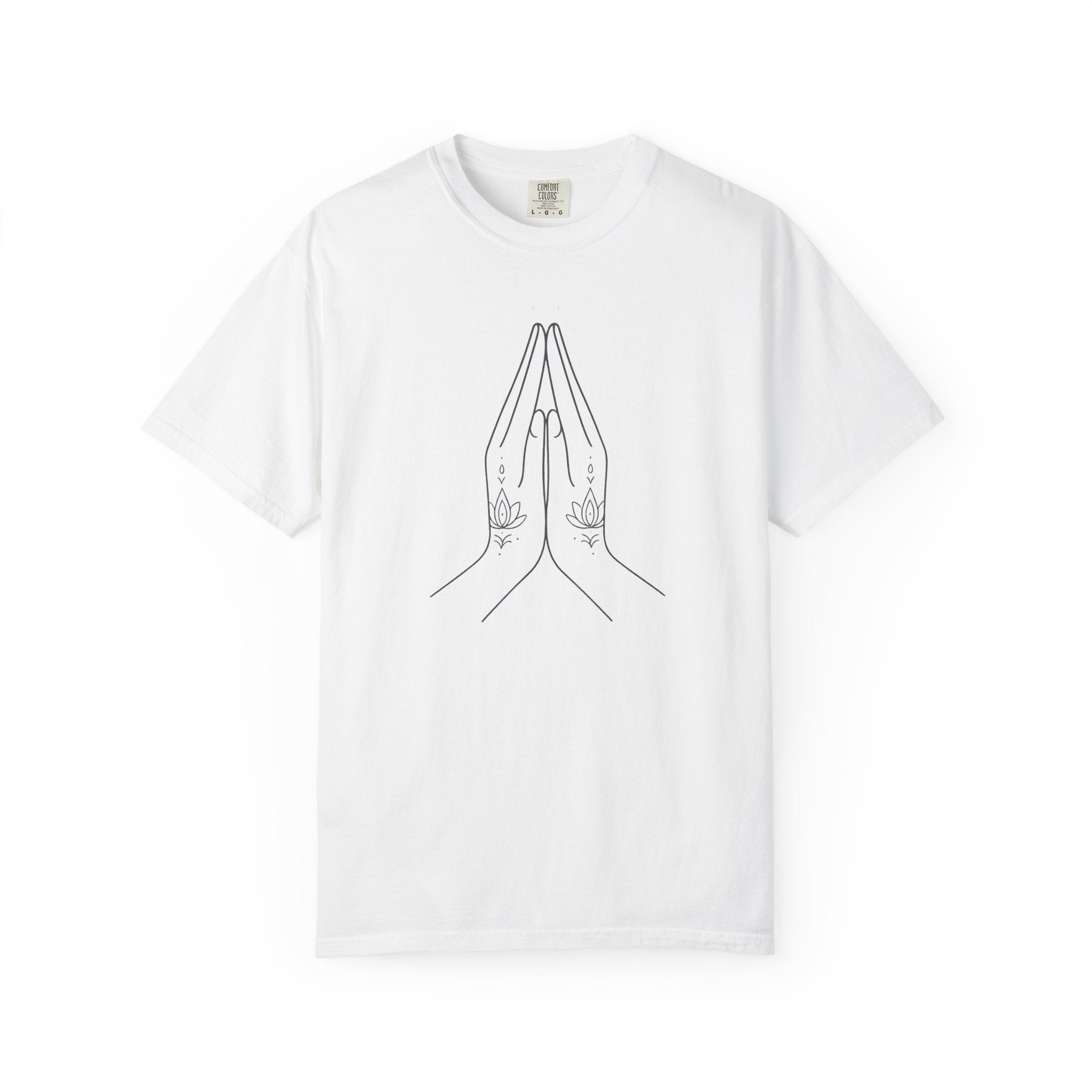 Yoga Namaste Praying Shirt – Unisex Spiritual Hands Henna Tattoo Tees