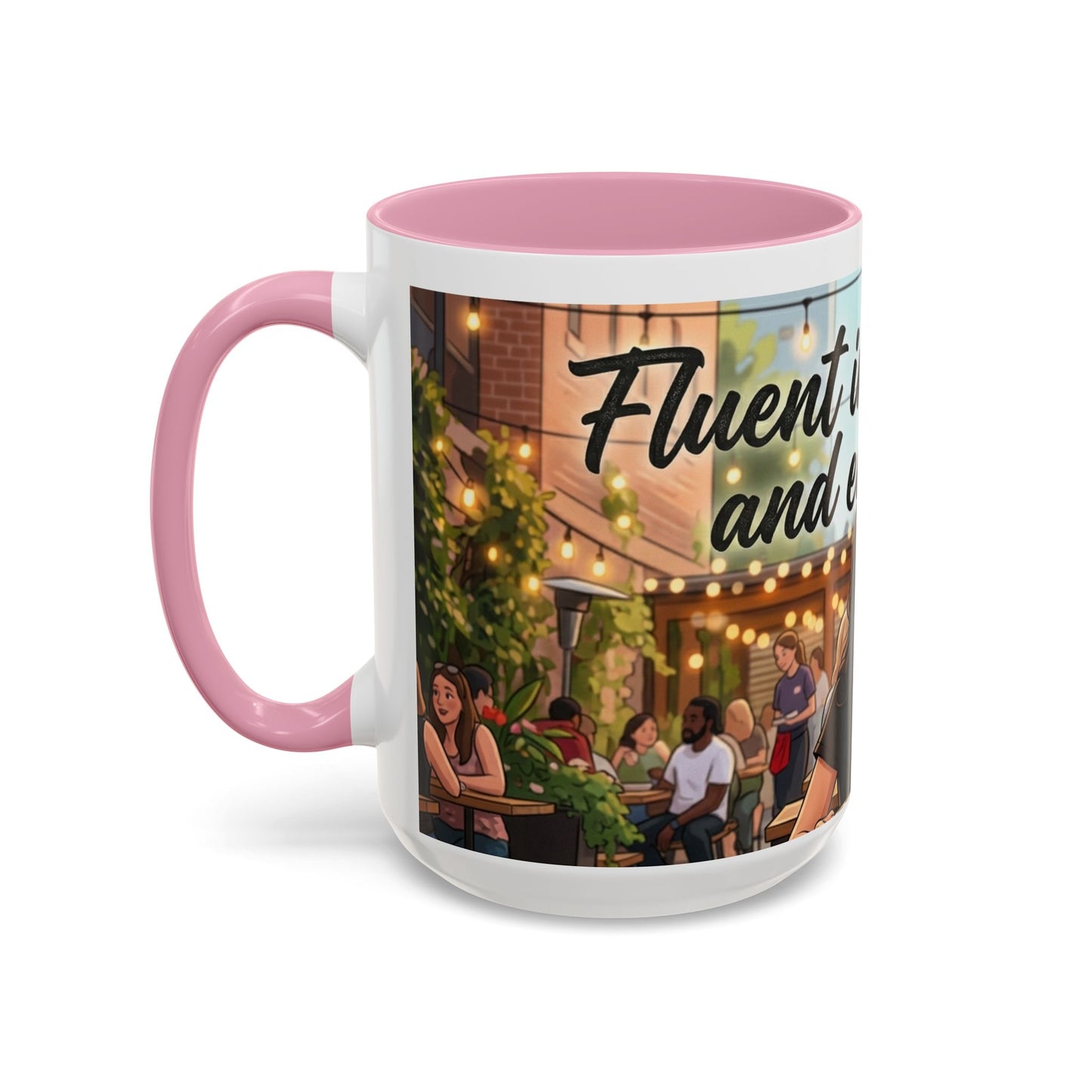 Sarcastic Girl Illustration Mug | 11oz or 15oz Colorful Ceramic