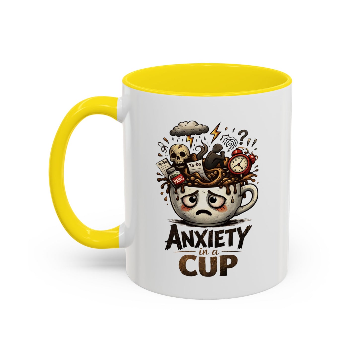 Anxiety in a Cup Coffee Mug | Accent 11oz 15oz
