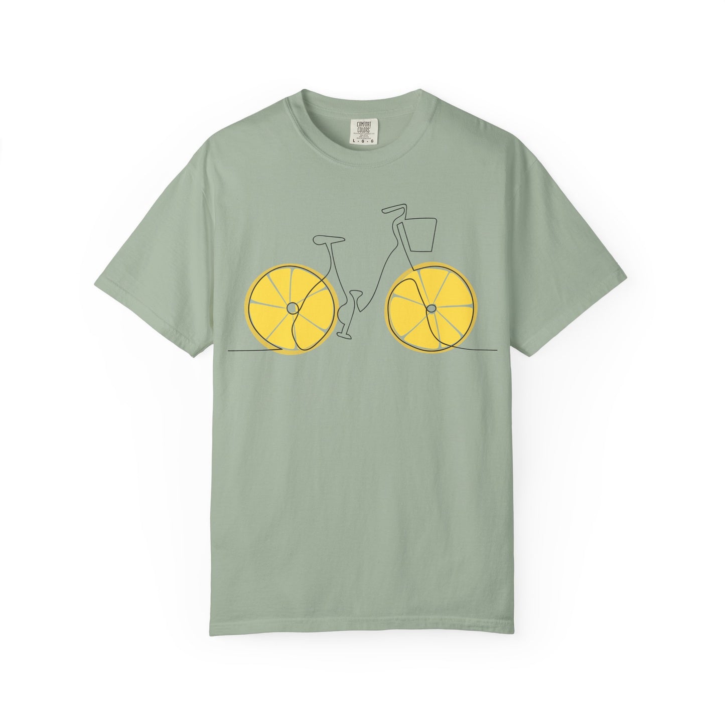 Lemon Wheel Bicycle T-shirt | Citrus Bike Graphic Tee