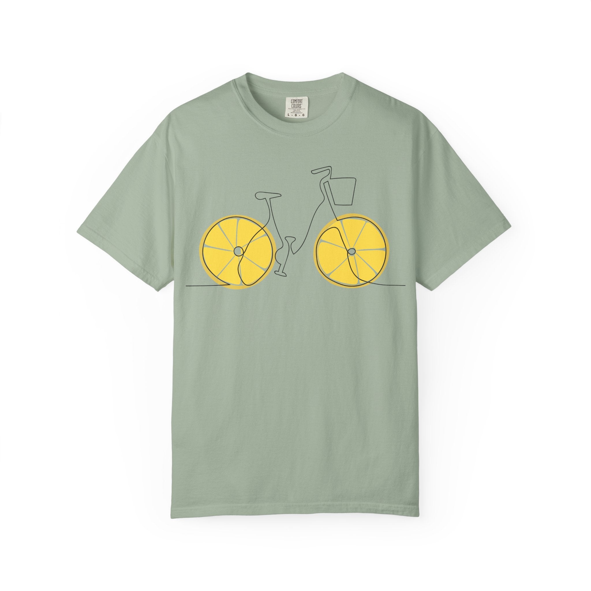 Lemon Wheel Bicycle T-shirt | Citrus Bike Graphic Tee