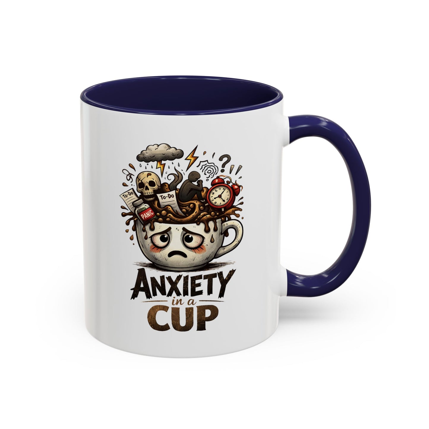 Anxiety in a Cup Coffee Mug | Accent 11oz 15oz