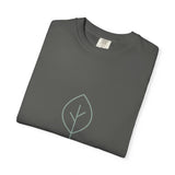 Minimal Green Leaf icon T-Shirt | Eco Nature Graphic Tee