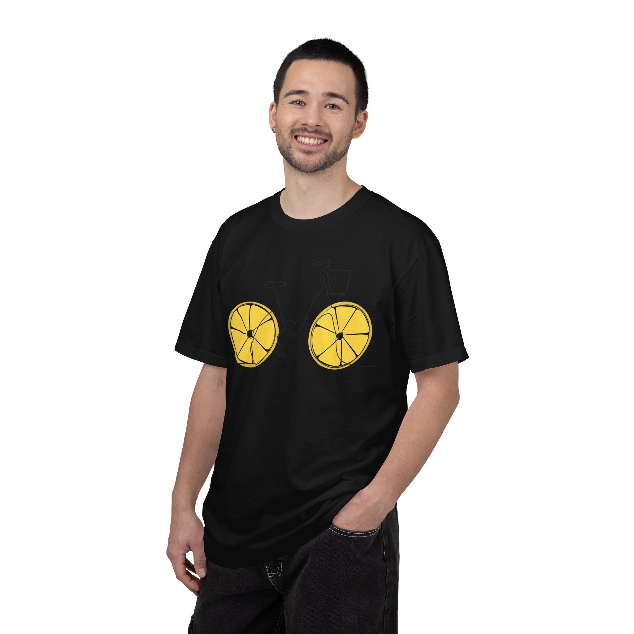 Lemon Wheel Bicycle T-shirt | Citrus Bike Graphic Tee