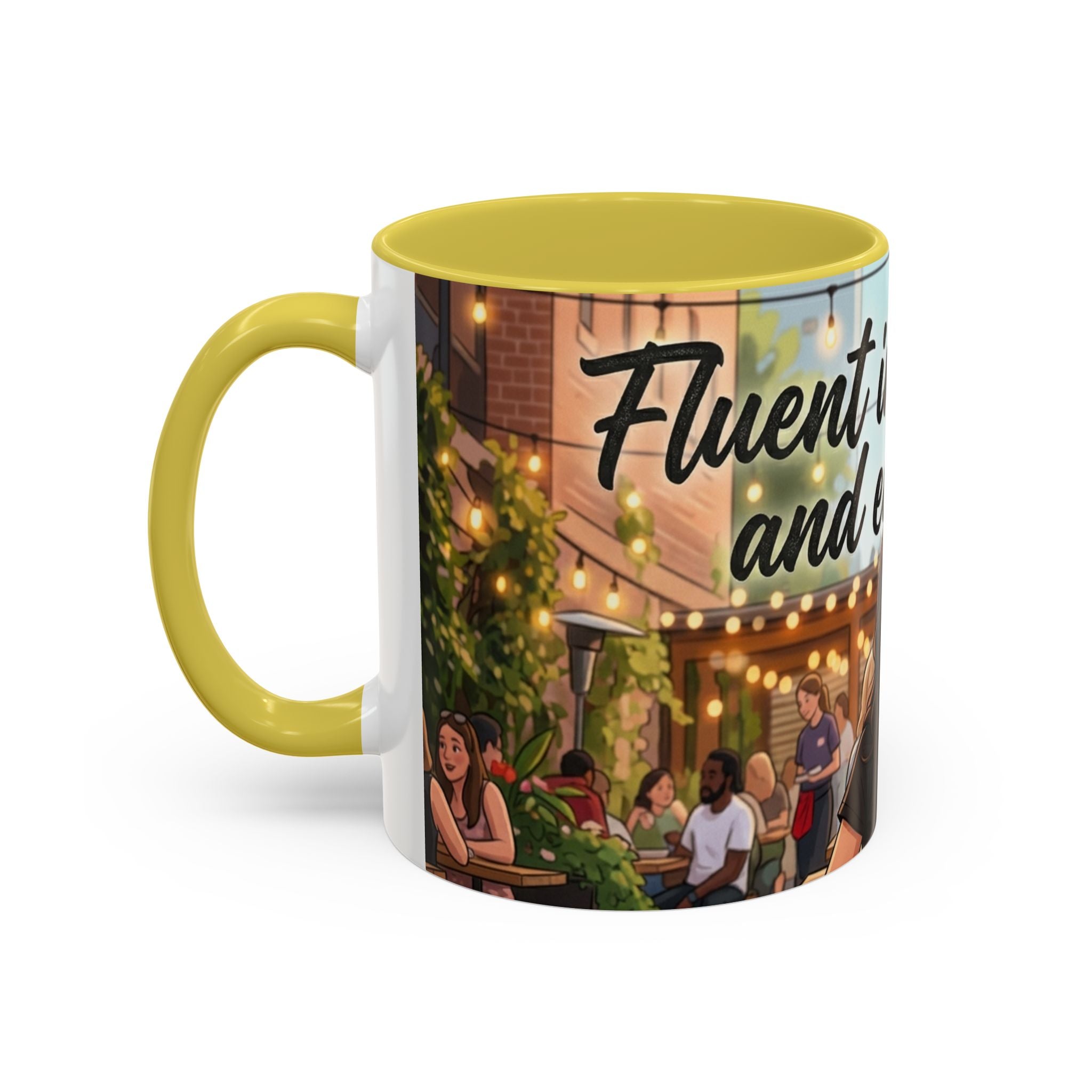Sarcastic Girl Illustration Mug | 11oz or 15oz Colorful Ceramic