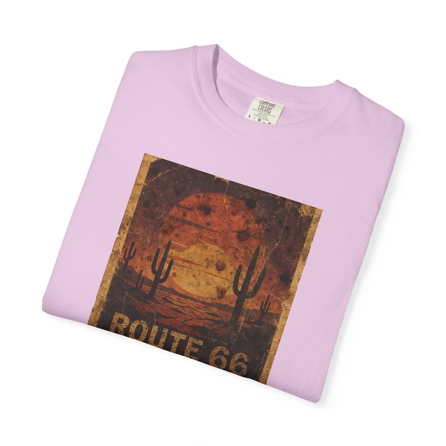 Route 66 Desert Sunset T-shirt | Vintage Road Trip Tee