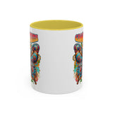 Groovy Mama Butterfly Mug | Retro Psychedelic Floral Design