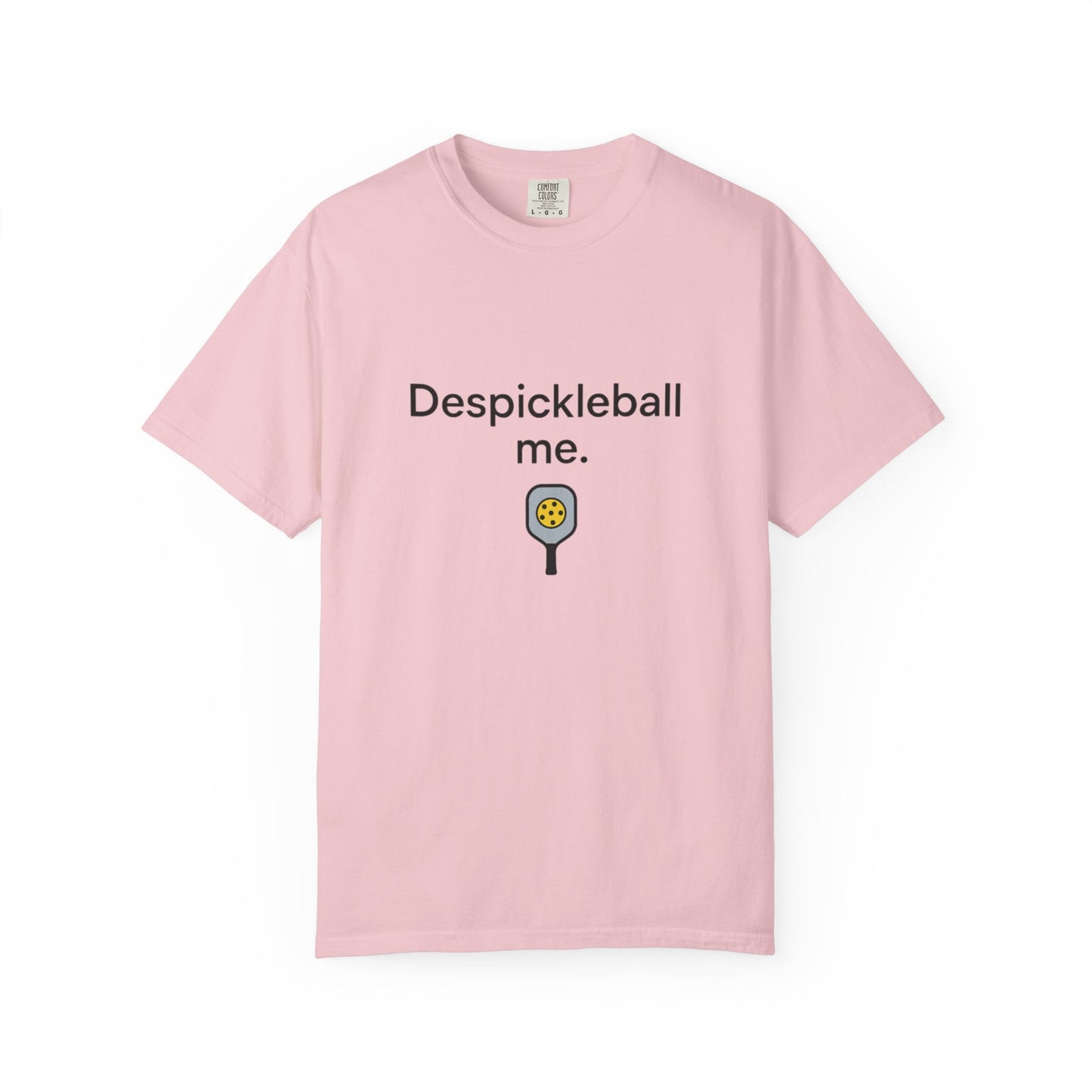 Despickleball Me pickleball graphic T-shirt | pickle paddle logo tee