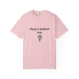 Despickleball Me pickleball graphic T-shirt | pickle paddle logo tee